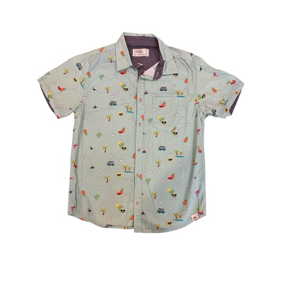 Lot Of 3 Penguin/ Free Planet Boys Button Down Shirts Size 10/12 - Picture 7 of 8